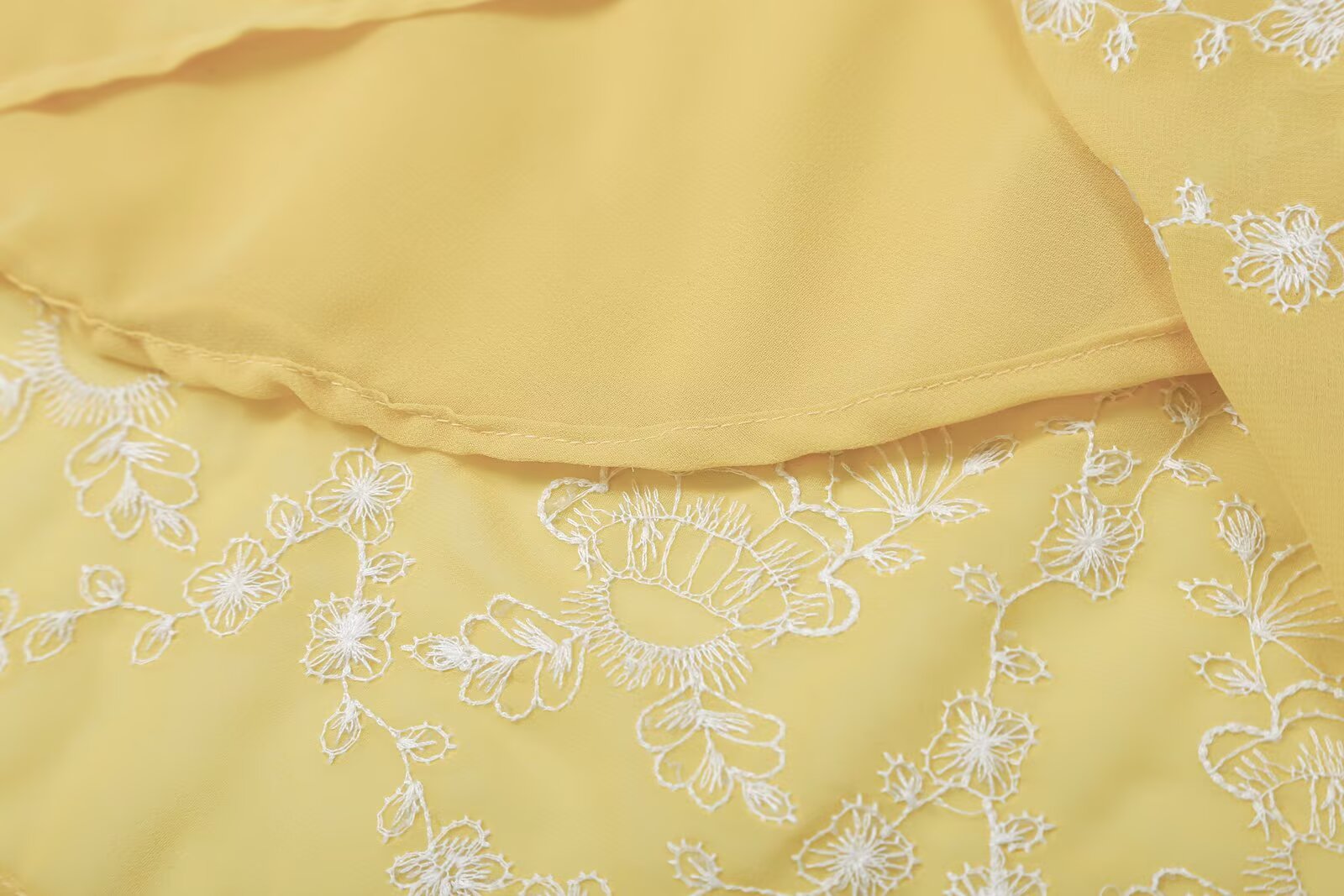 Women's embroidered suspender MIDI dress