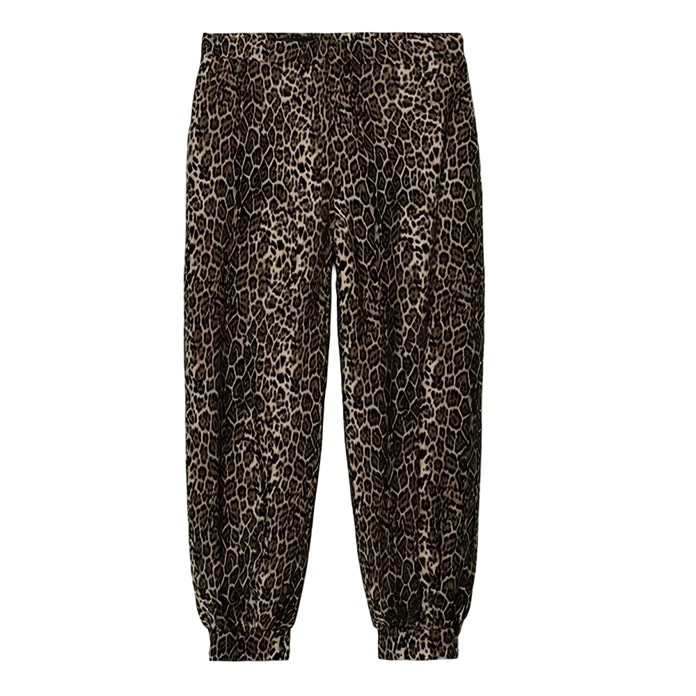 Women's casual satin textured lantern pants