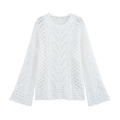 Women's hollow texture knitted sweater