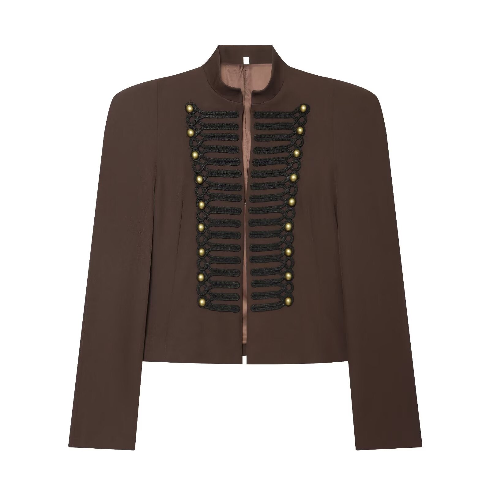 Women's with shoulder pads slim Blazer Coat