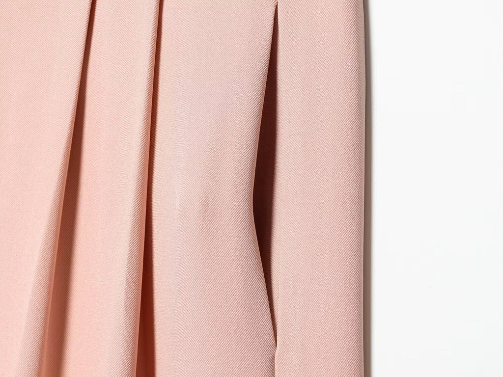 Women's loose pleated wide leg pants