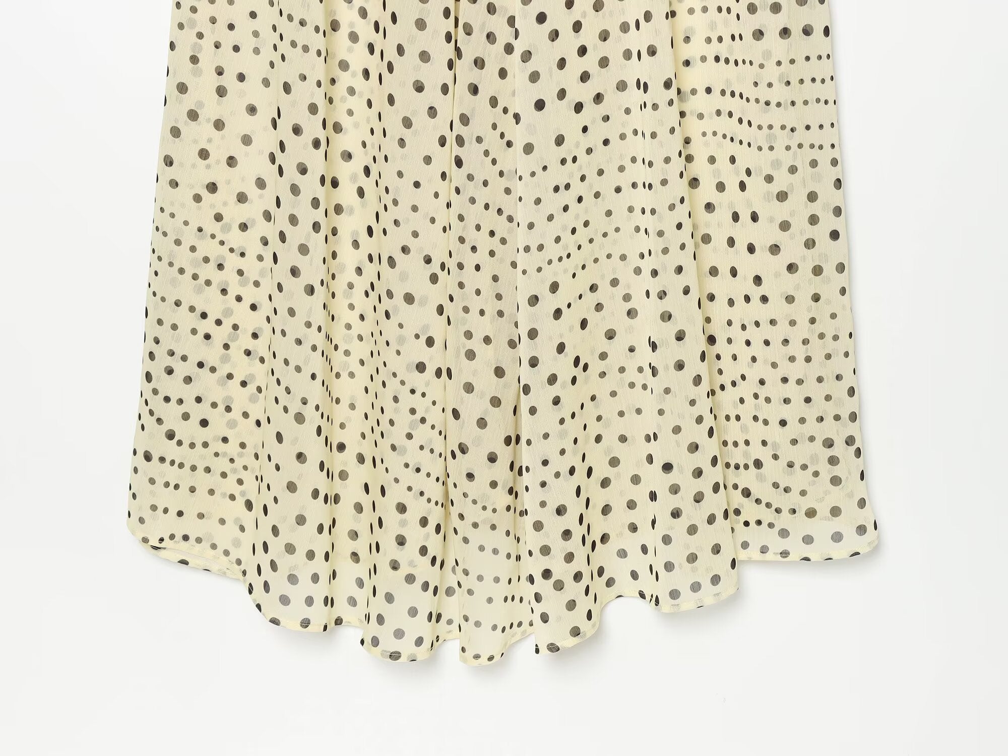 Women's short sleeved polka dot dress