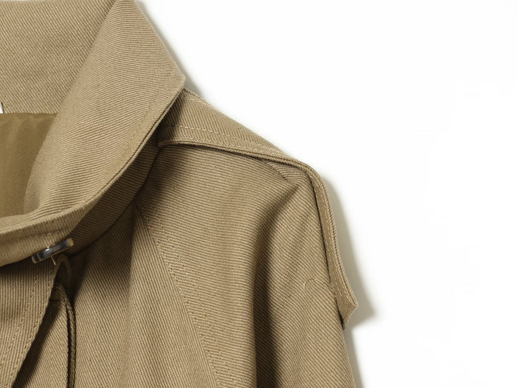 Women's retro lapel loose parkour workwear Coat