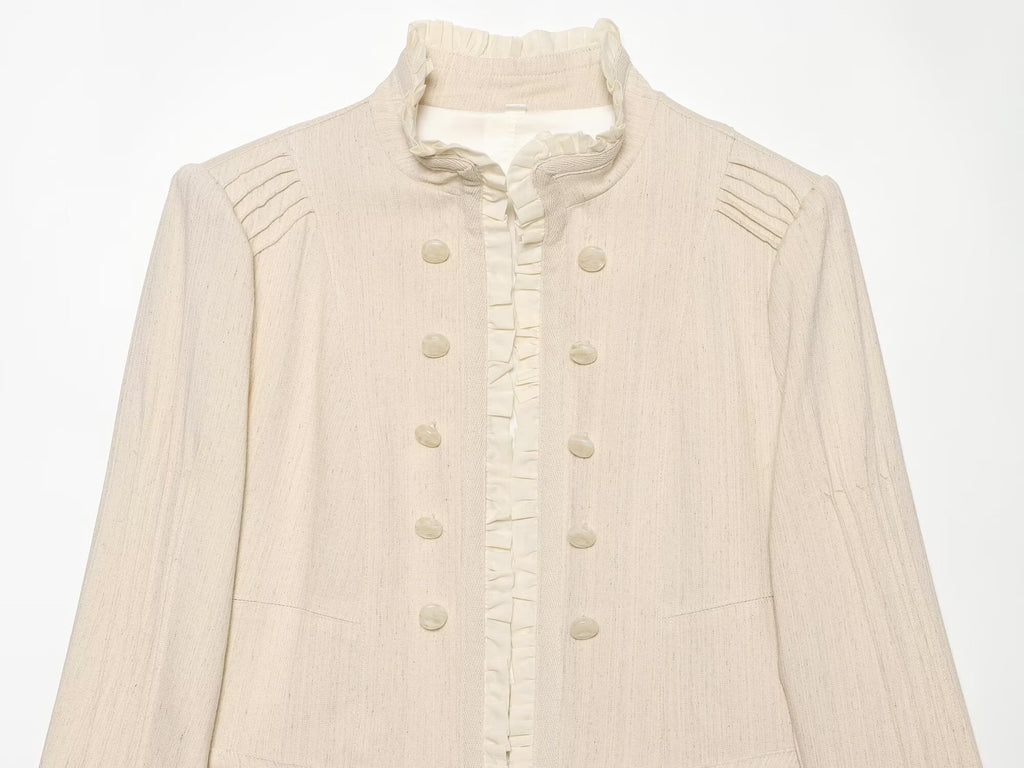 Women's layered decorative short Blazer Coat