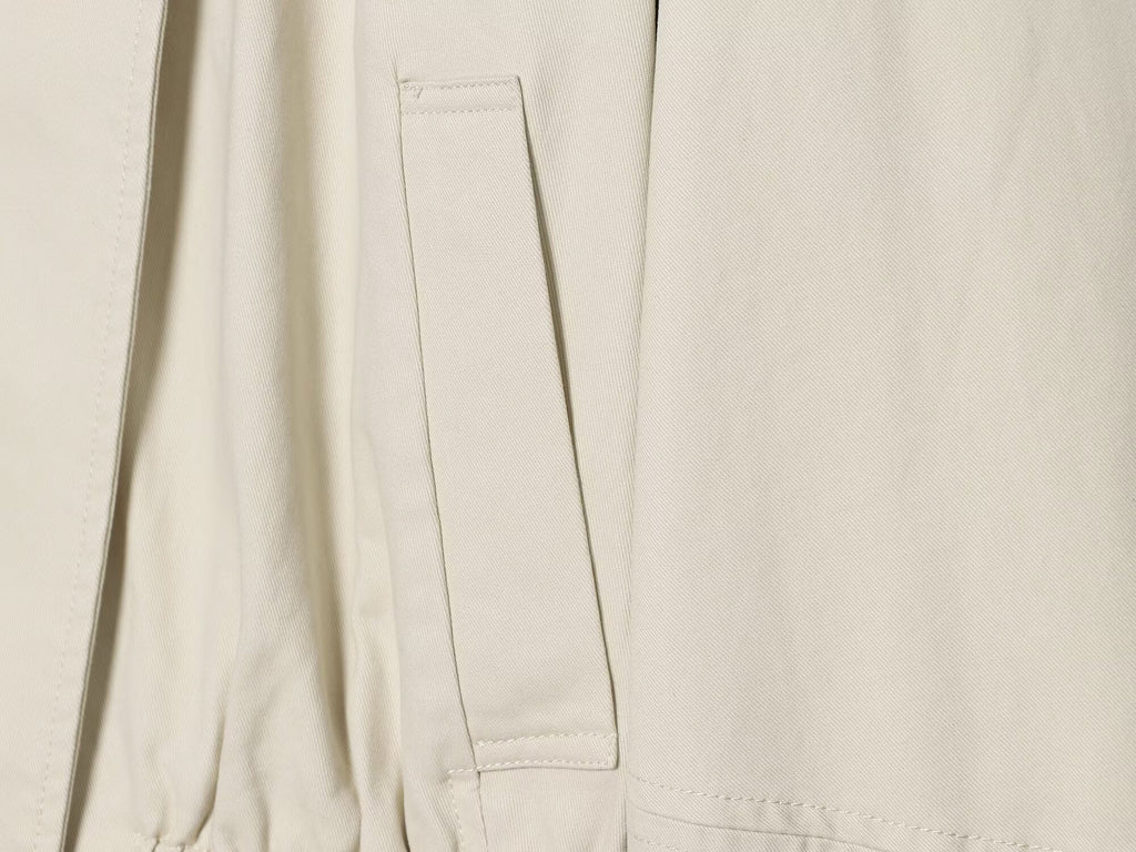 Women's standing collar elastic waisted cotton Coat