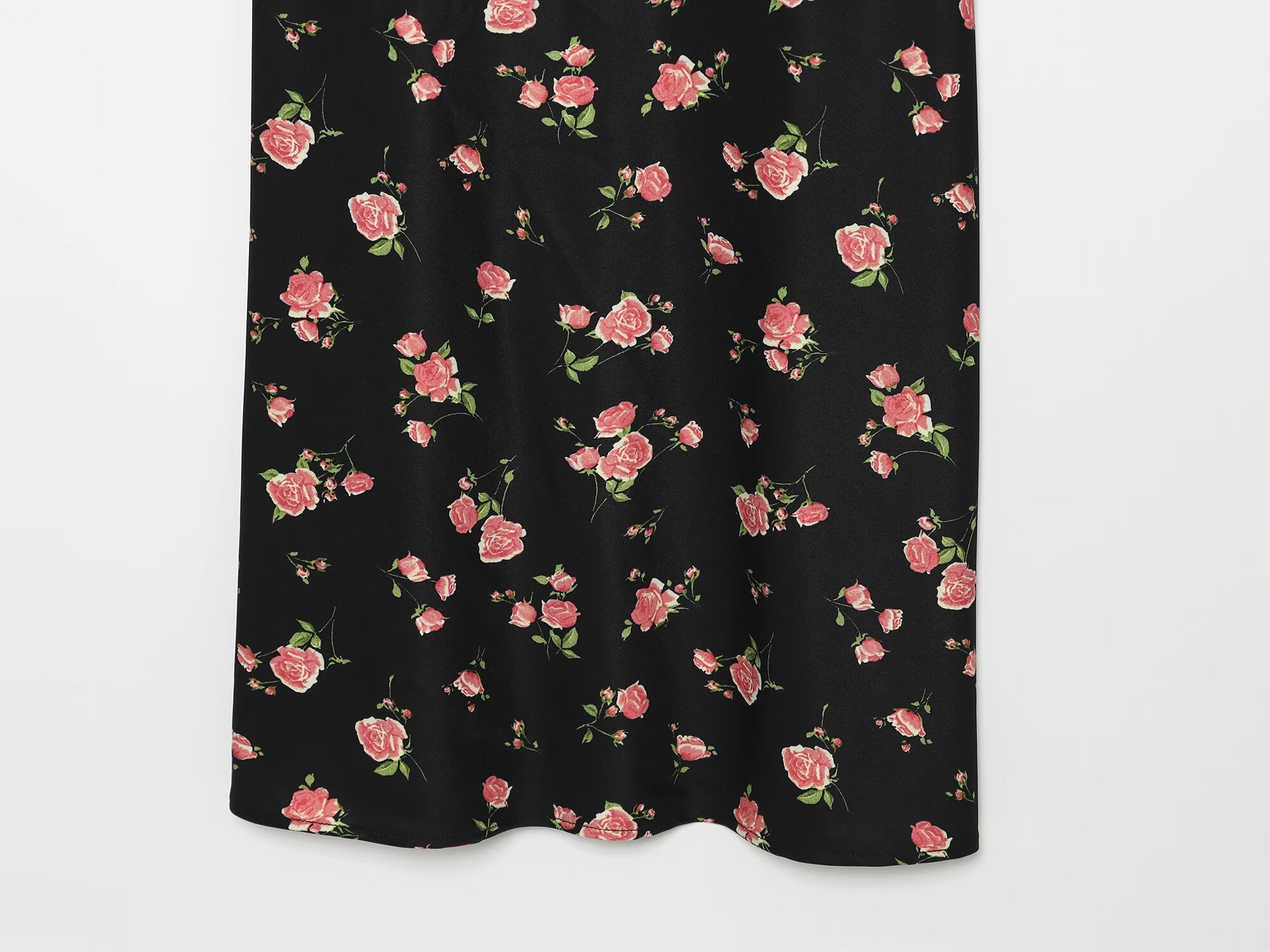 Women's lace decorated V-neck printed dress