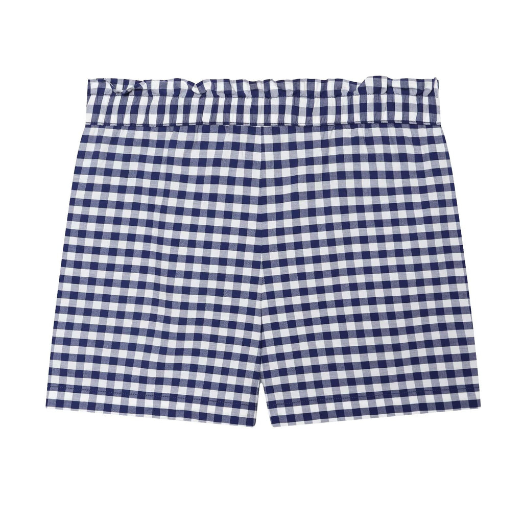 suit Women's 2 pieces plaid button up shirt+shorts