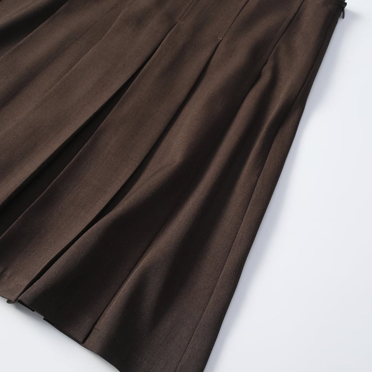 Women's slim versatile pleated mini skirt