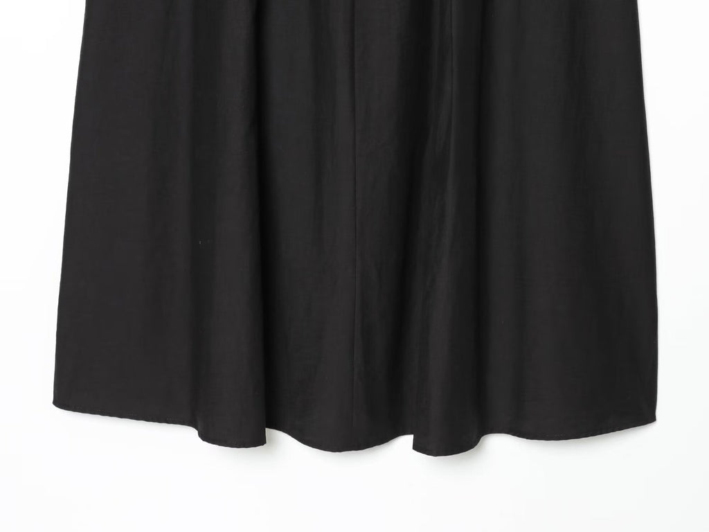 Women's With Belt High Waist Midi Skirt