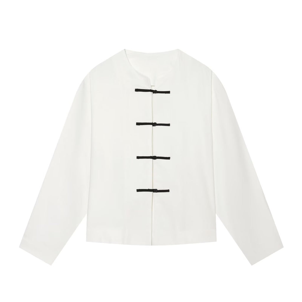 Women's New Chinese style Linen Blended Shirt
