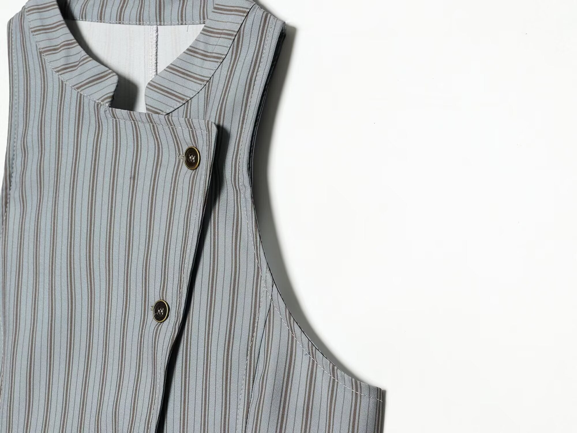 suit Women's 2 pieces sleeveless striped vest+Pants