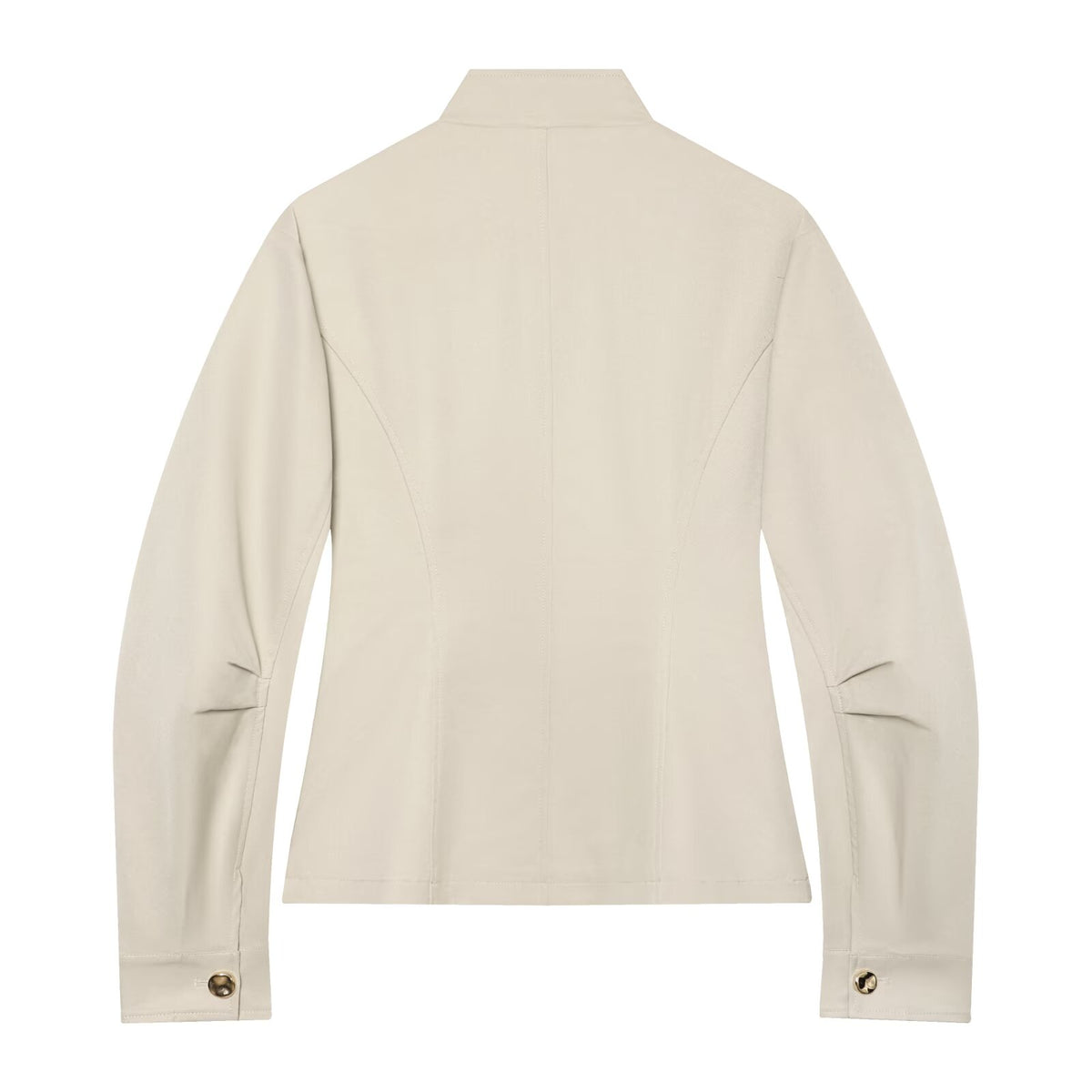 Women's pocket decoration slim stand collar jacket Coat