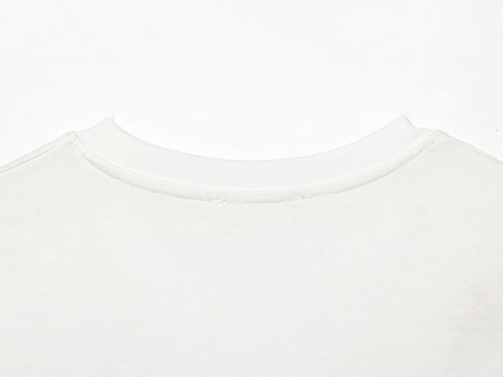 Women's casual O Neck embroidered flower T-shirt
