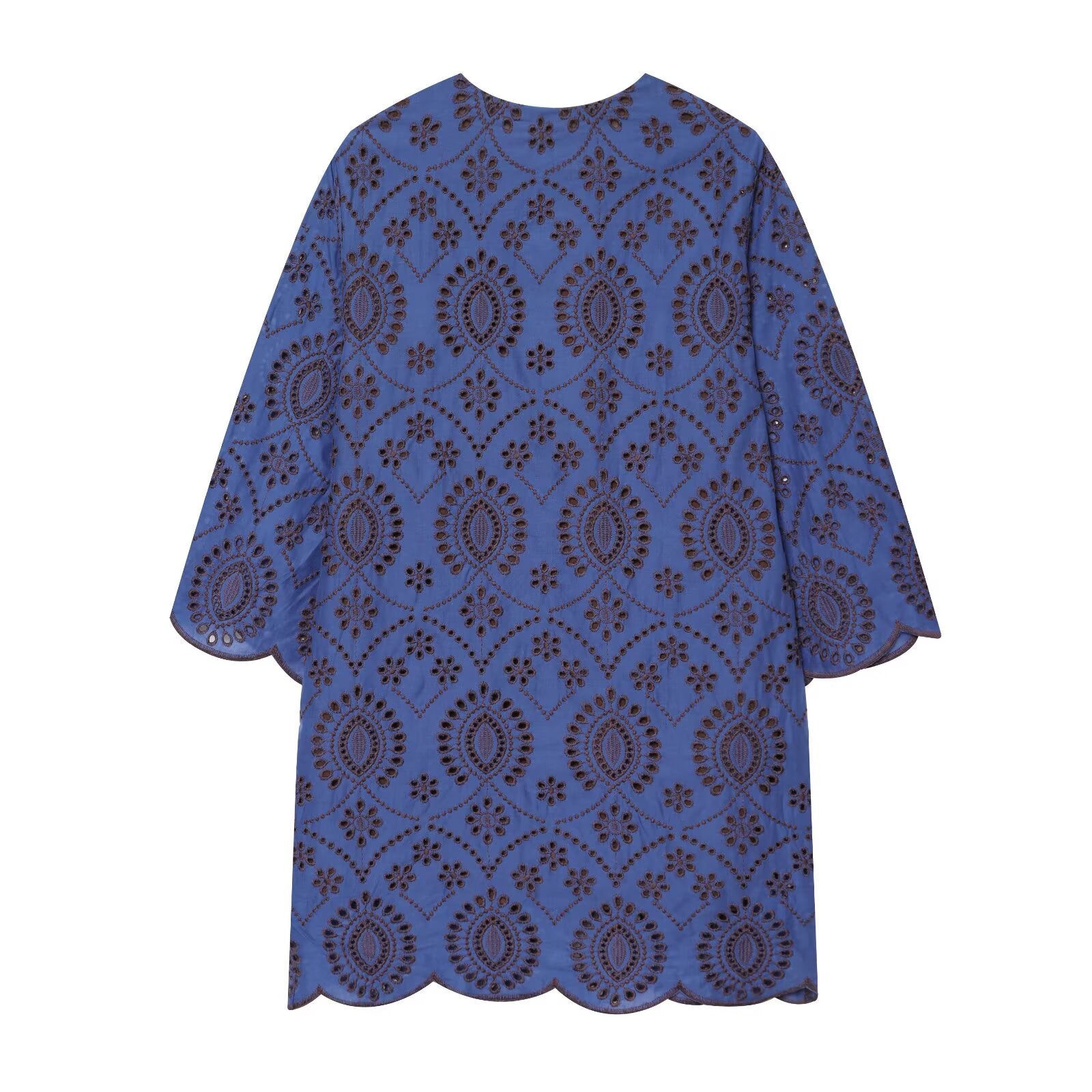 2026 Women's hollow embroidery mini dress