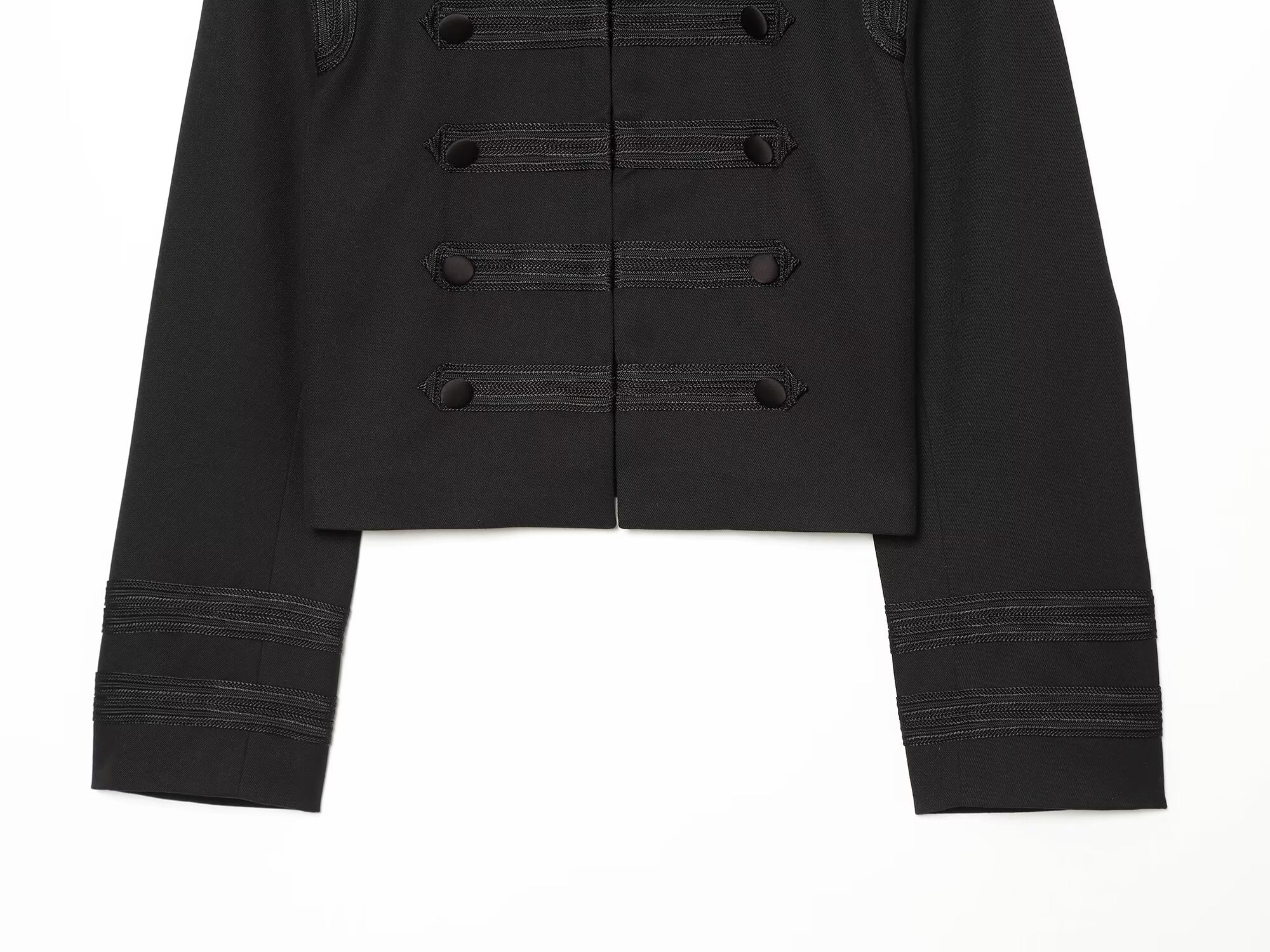 Women's with shoulder pads shoulder twill Coat