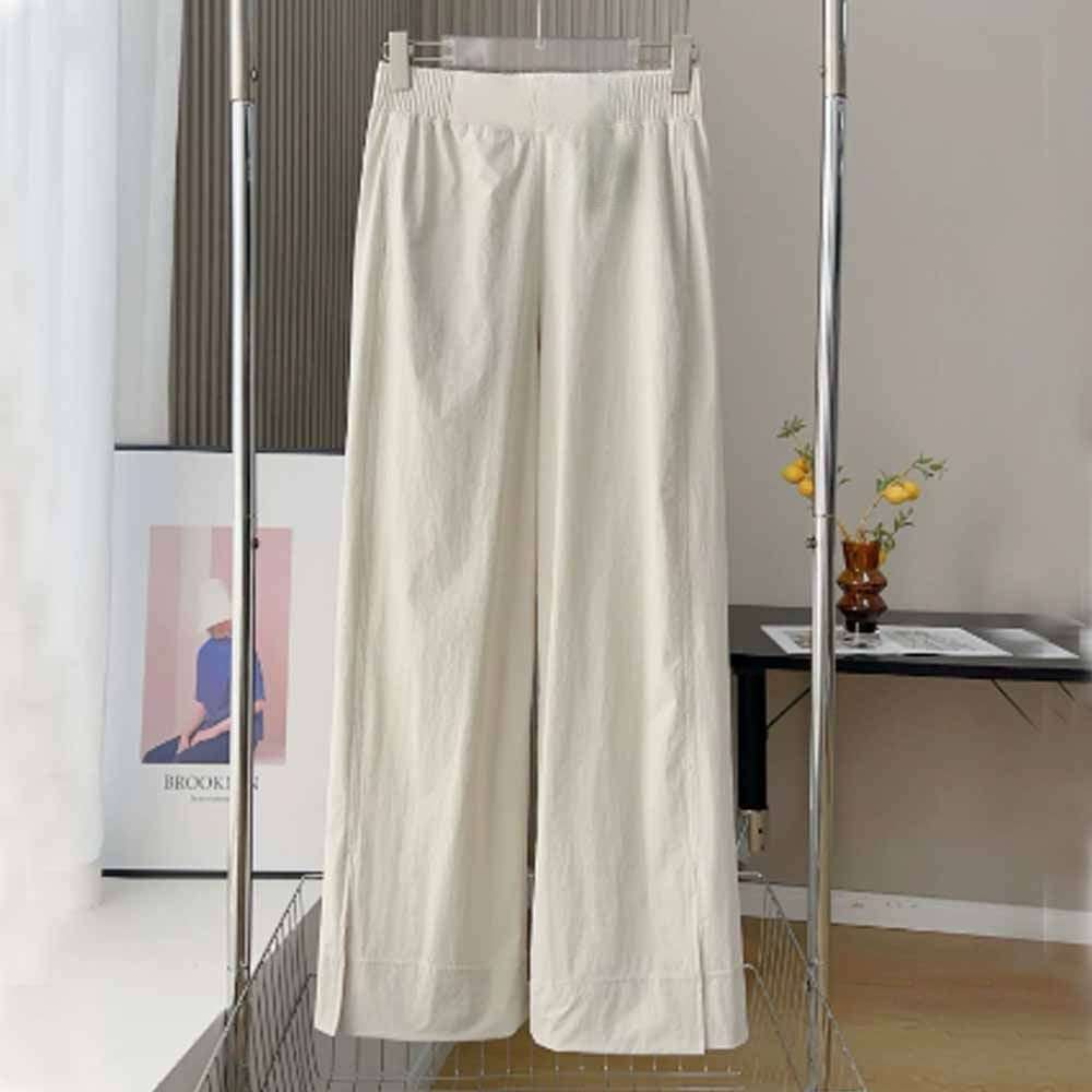 LU women's new wide-leg pants with open trousers and quick-drying pants