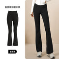LU Women's High-elastic Wide-leg Micro-pull Yoga Pants Seamless High-waist, Hip-lifting, Slim and Slim Female Bell-bottoms
