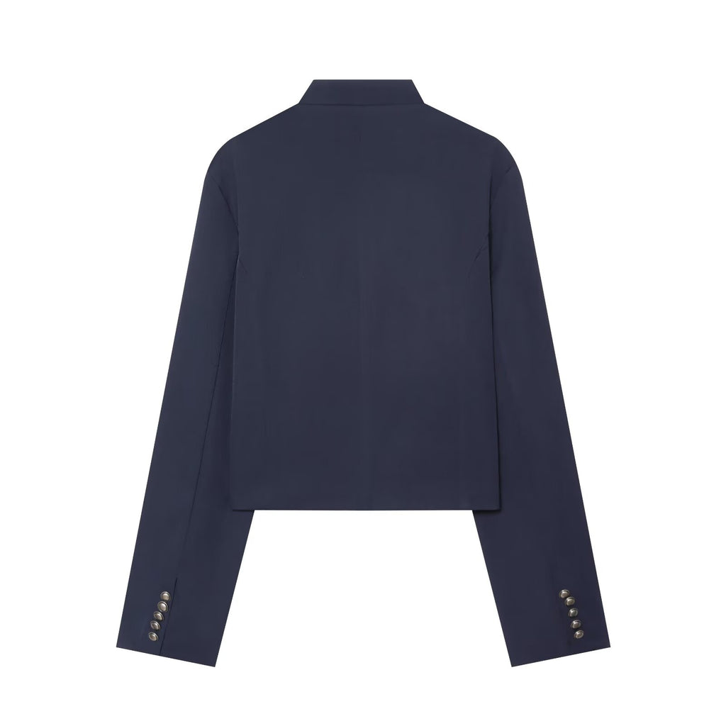 Women's Rope knot Decorated Fitted Short Coat