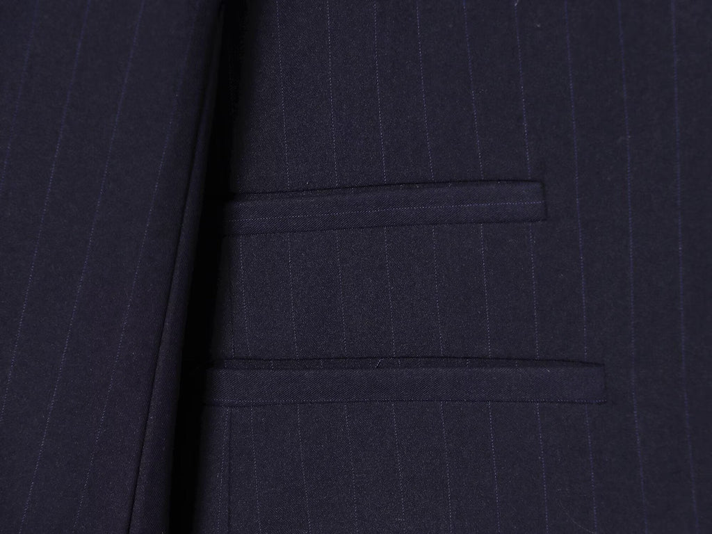 Women's high neck slim striped Blazer Coat+Pants