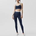 Women's new contrast hip pants running sports bra yoga suit