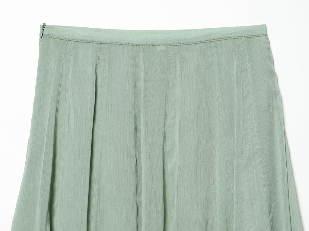 2026 Women's casual draped MIDI skirt
