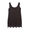 Women's lace hem sleeveless backless dress