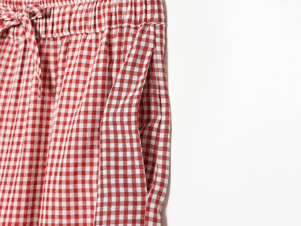 Women's casual plaid lantern pants