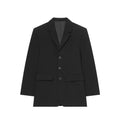 Women's black slim single breasted Blazer Coat