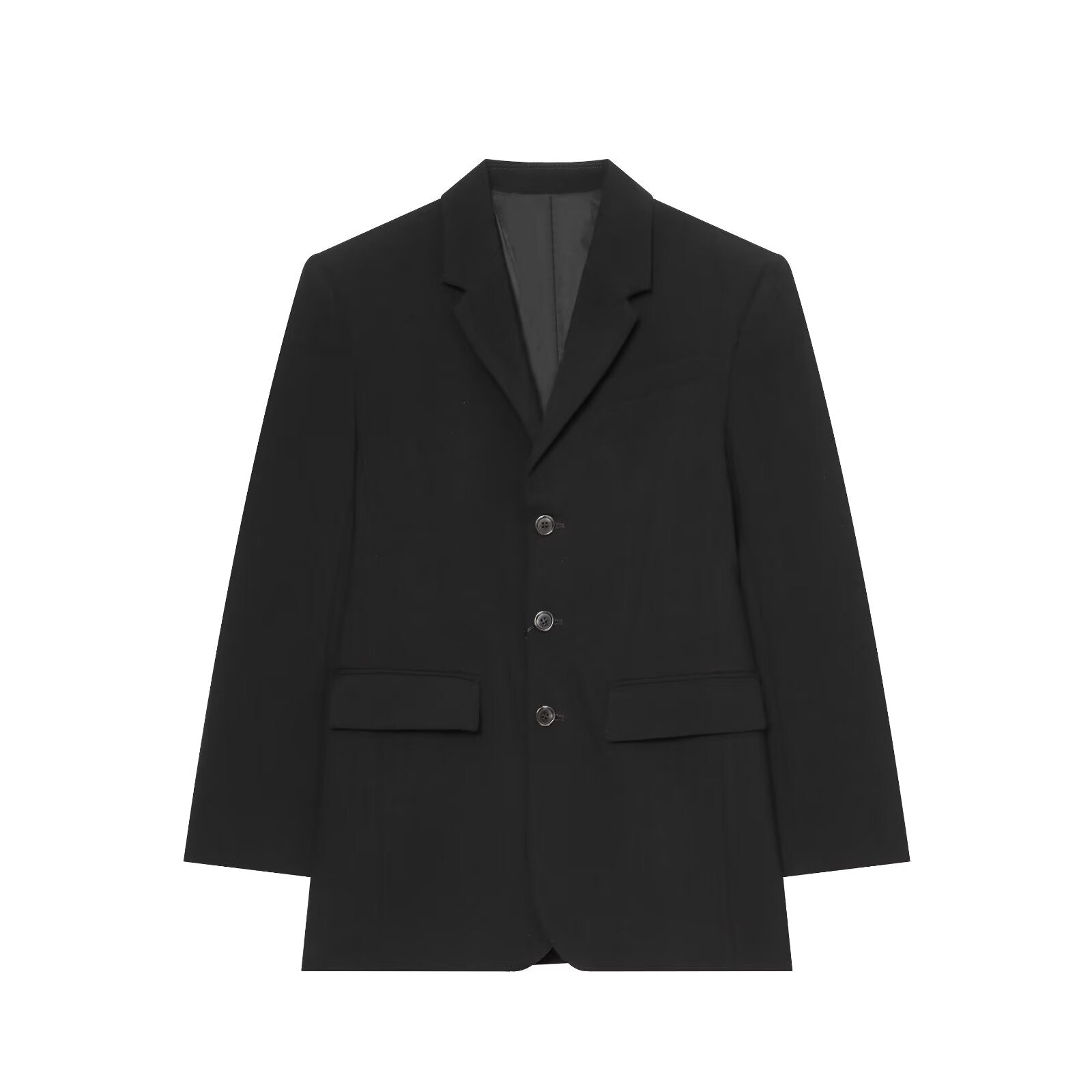 Women's black slim single breasted Blazer Coat