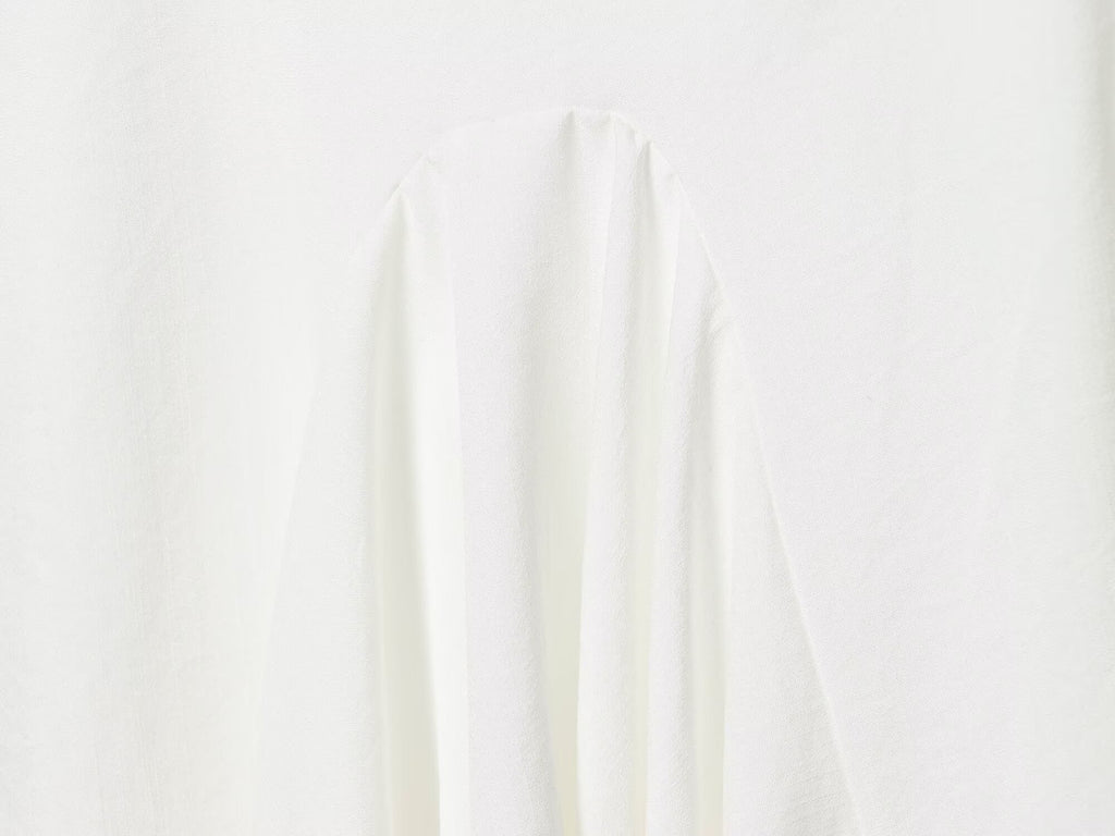 Women's linen blend asymmetrical dress