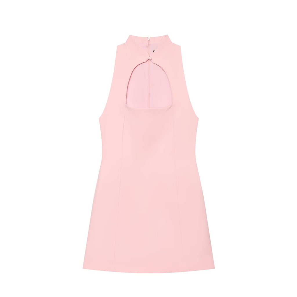 Women's opening design slim mini dress
