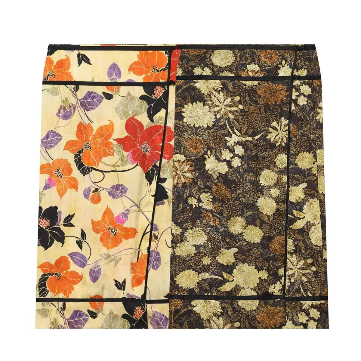 Women's floral printed sarong skirt