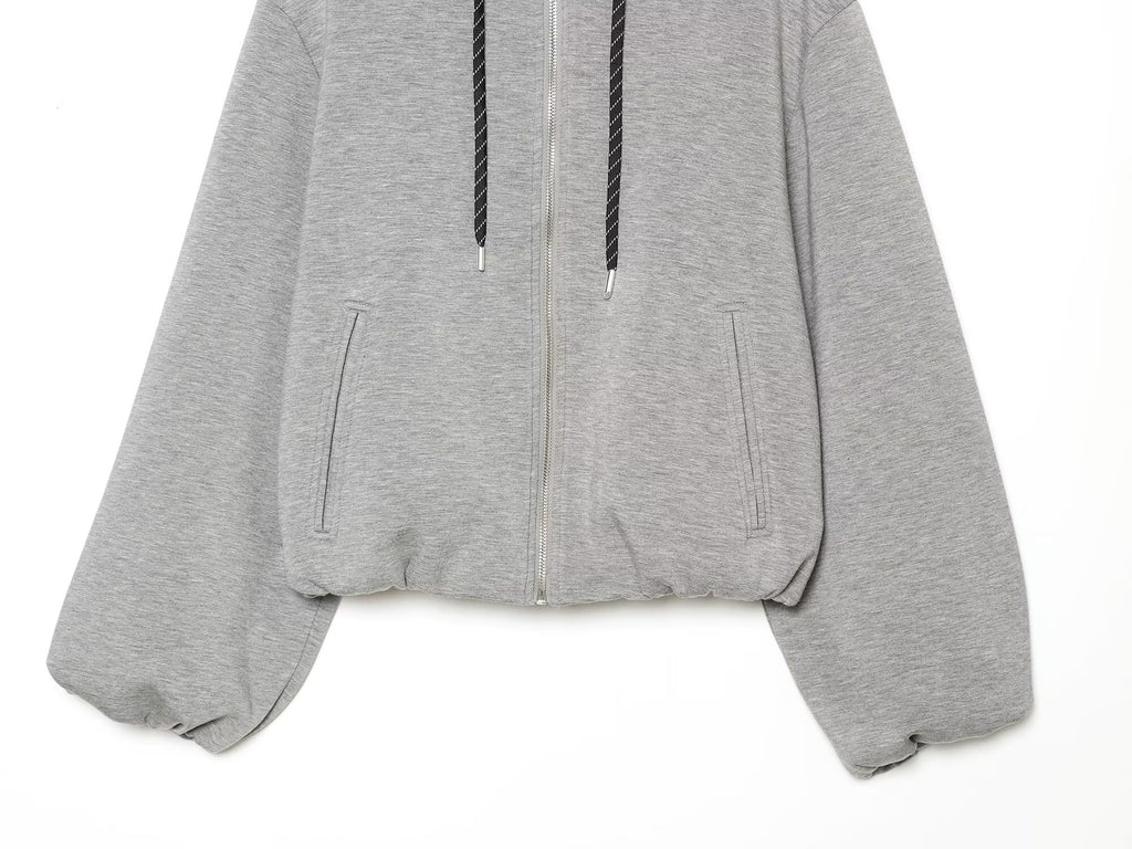 Women's casual hooded pilot jacket hoodie