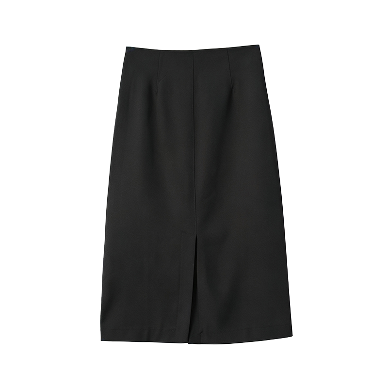Women's casual versatile straight MIDI skirt