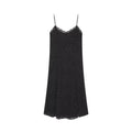 Women's polka dot printed slit dress