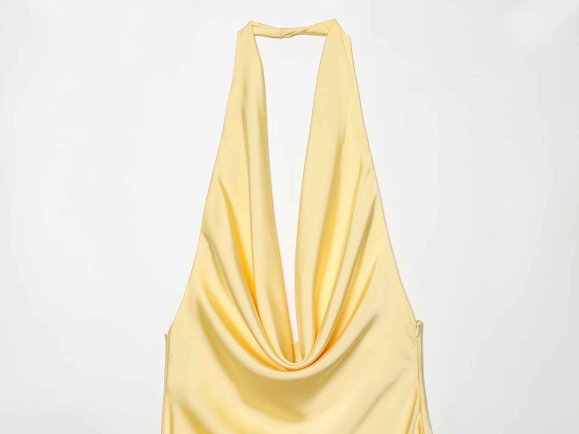 Women's satin textured belt mini dress