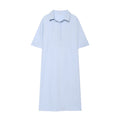 Women's long sleeved shirt style linen blend shirt