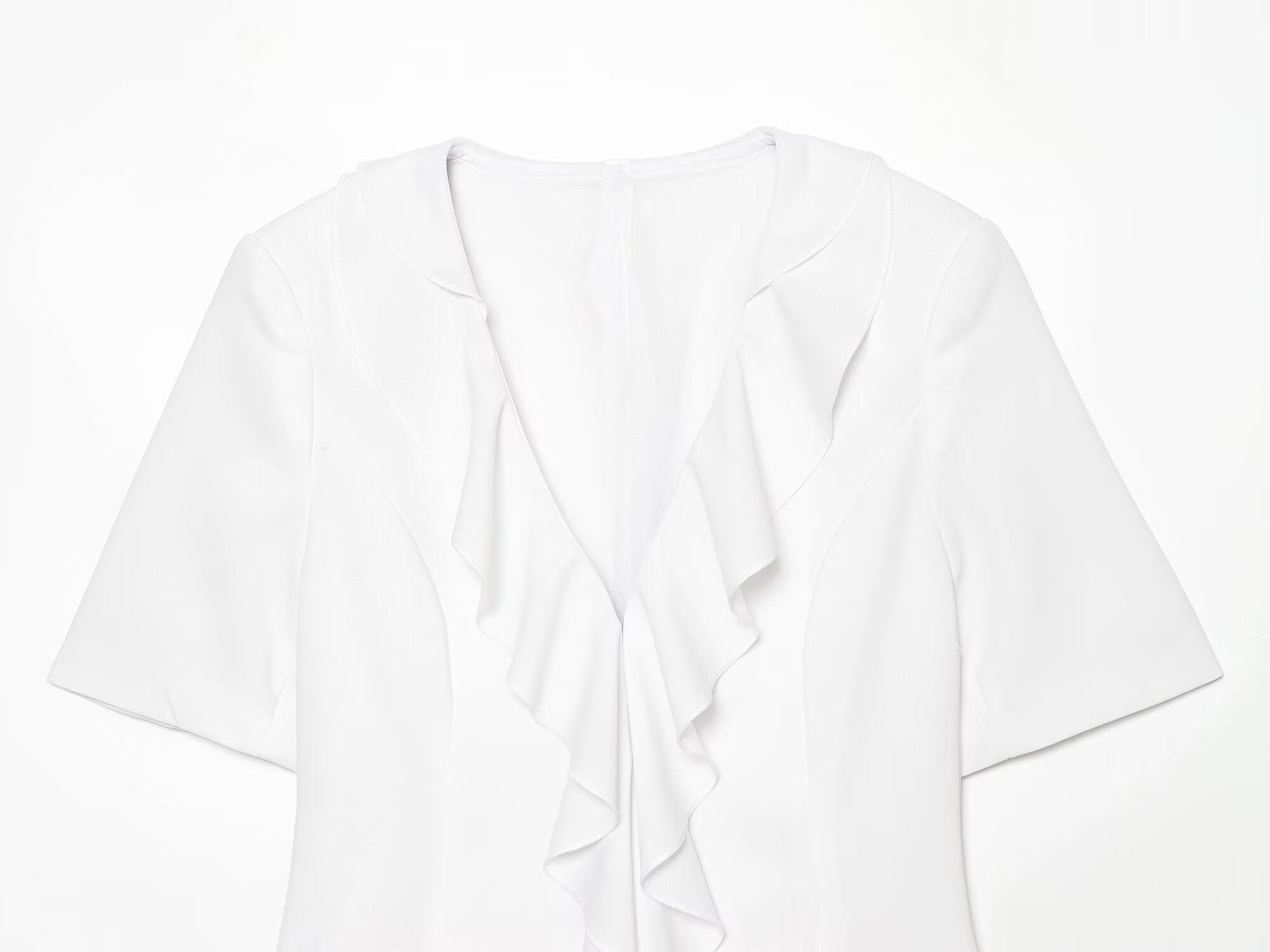Women's layered decorative short sleeved Blazer Coat