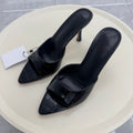 Women's new pointed open toe suede sandals with high heels and stilettos