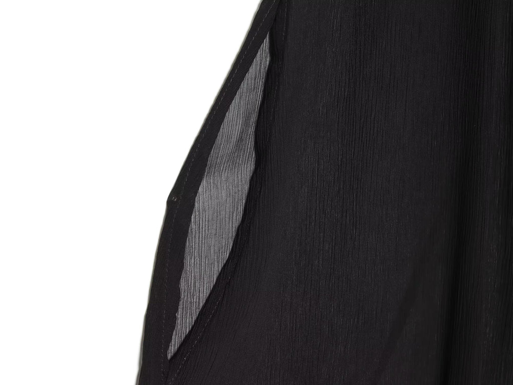 Women's loose sloping shoulder irregular top