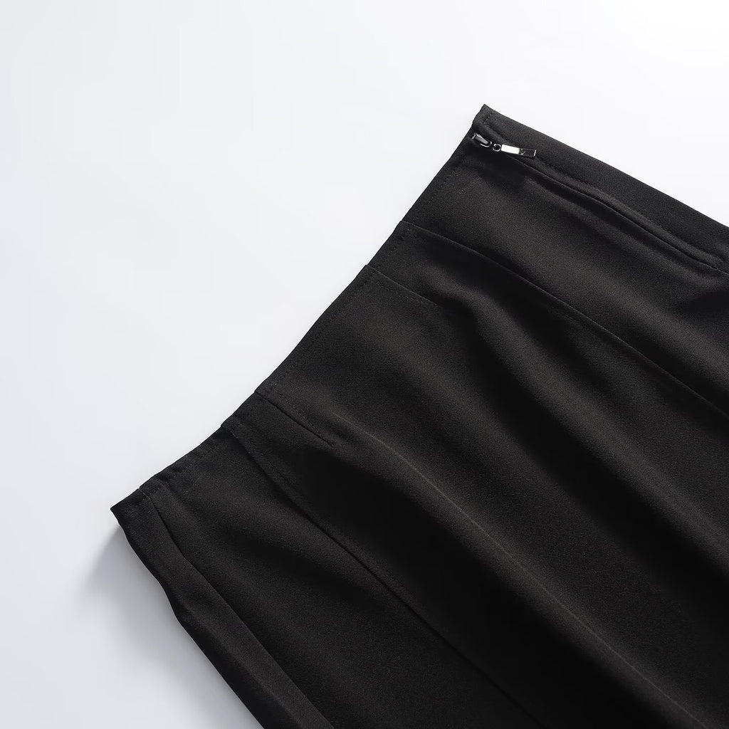 Women's casual versatile straight MIDI skirt