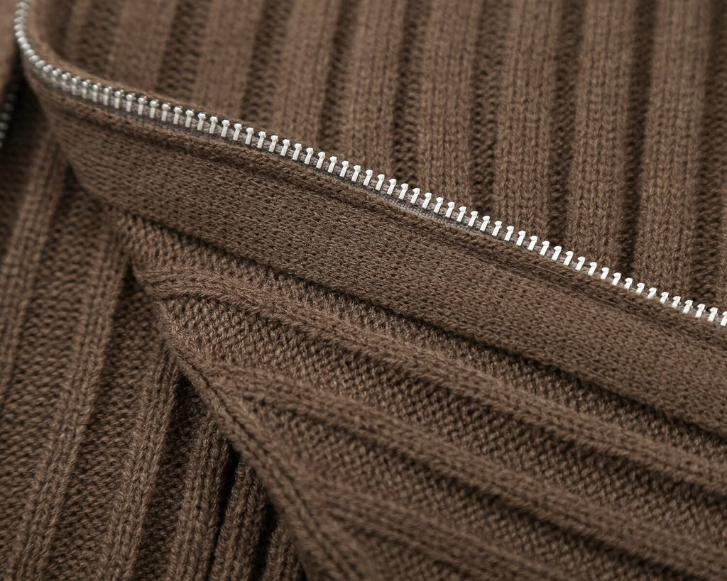 Women's sleeveless ribbed knitted vest