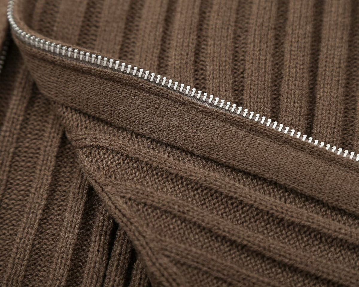 Women's sleeveless ribbed knitted vest