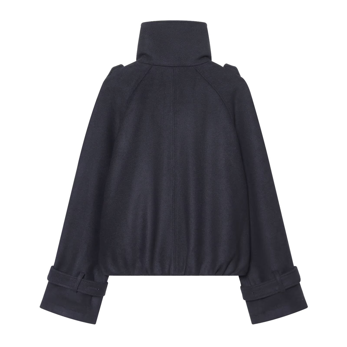 Women's thick double breasted chimney collar Coat