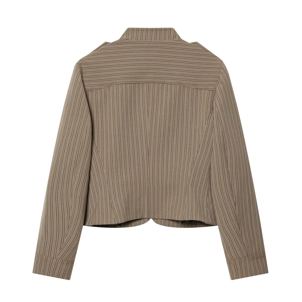 suit Women's 2 pieces slim striped Blazer Coat +Pants