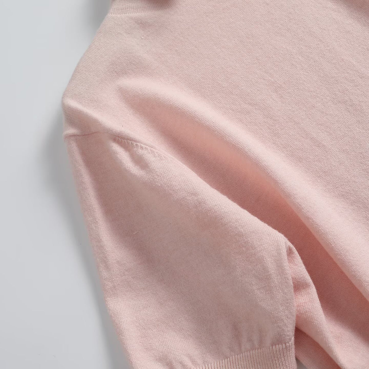 Women's Pile up collar Short Sleeve Knit Sweater