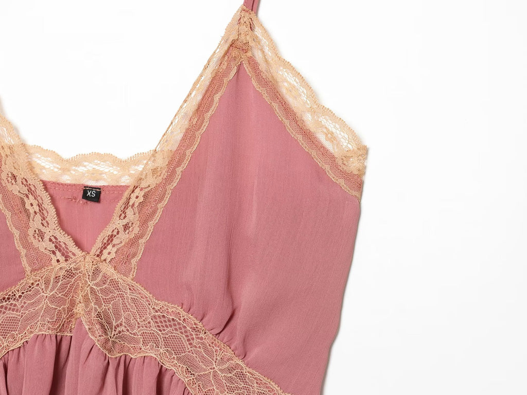 Women's lace suspender lingerie style top