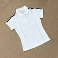 2026 women's new casual slim lapel short-sleeved polo shirt.