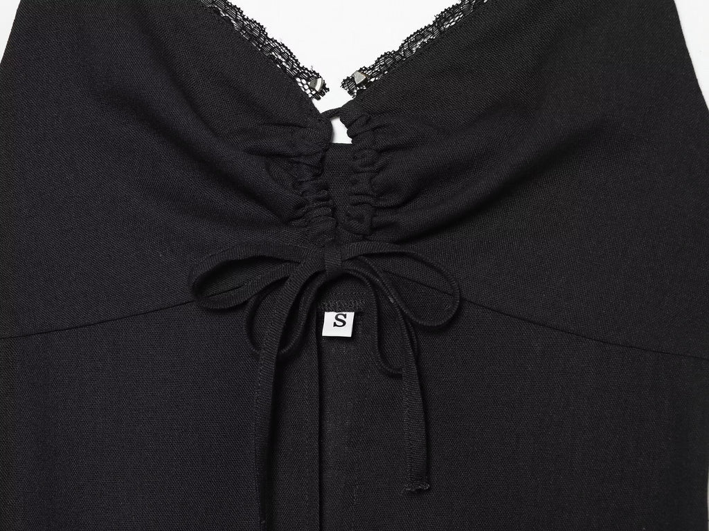 suit Women's 2 pieces long style linen blend underwear style top+pants