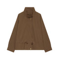 Women's with drawstring loose jacket windbreaker Coat